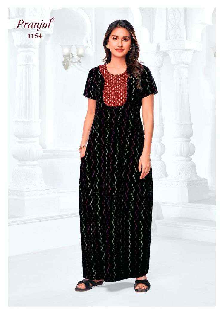 Pranjul Pragati Vol 11 Pure Cotton Nighty Surat Wholesaler  ( 30 Pcs Catalogue )