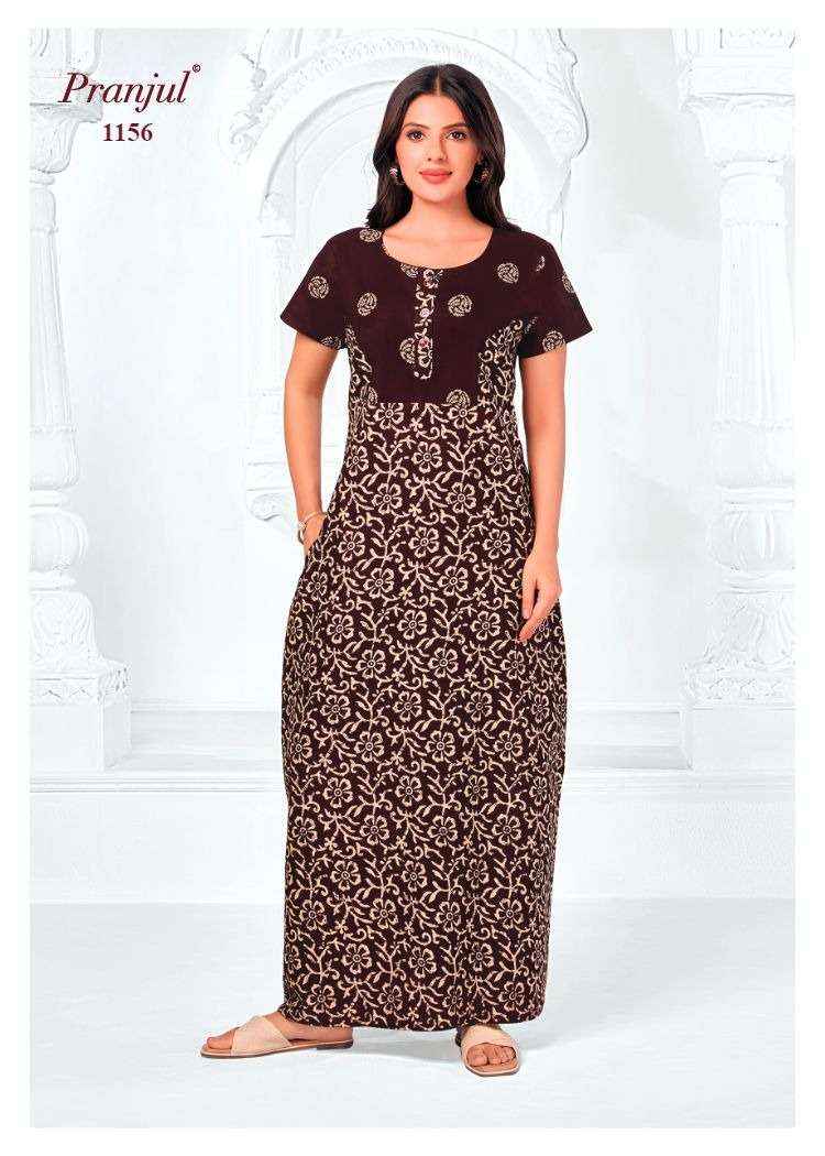 Pranjul Pragati Vol 11 Pure Cotton Nighty Surat Wholesaler  ( 30 Pcs Catalogue )
