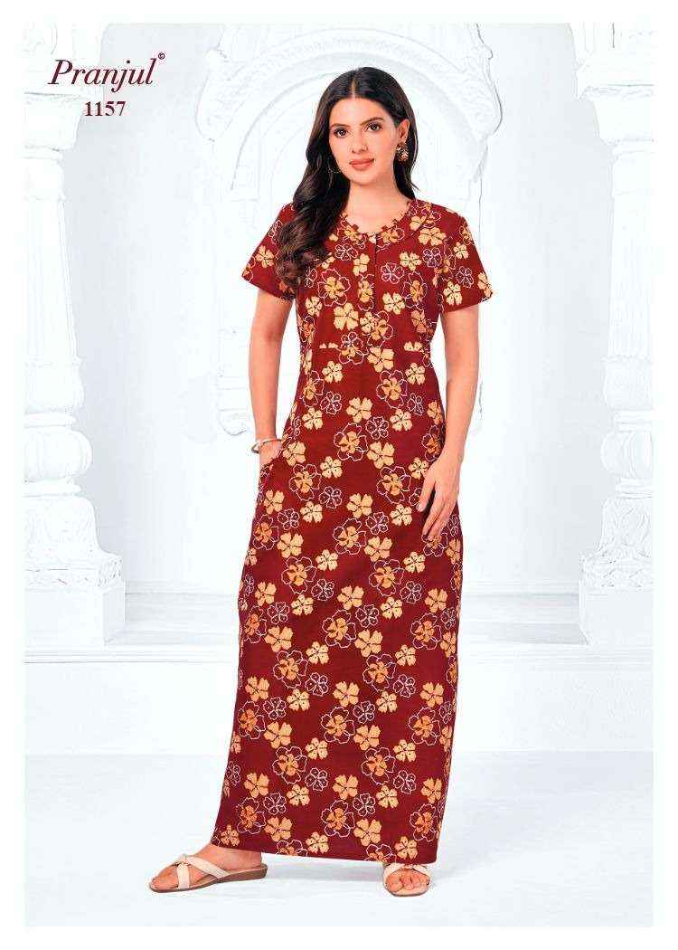 Pranjul Pragati Vol 11 Pure Cotton Nighty Surat Wholesaler  ( 30 Pcs Catalogue )