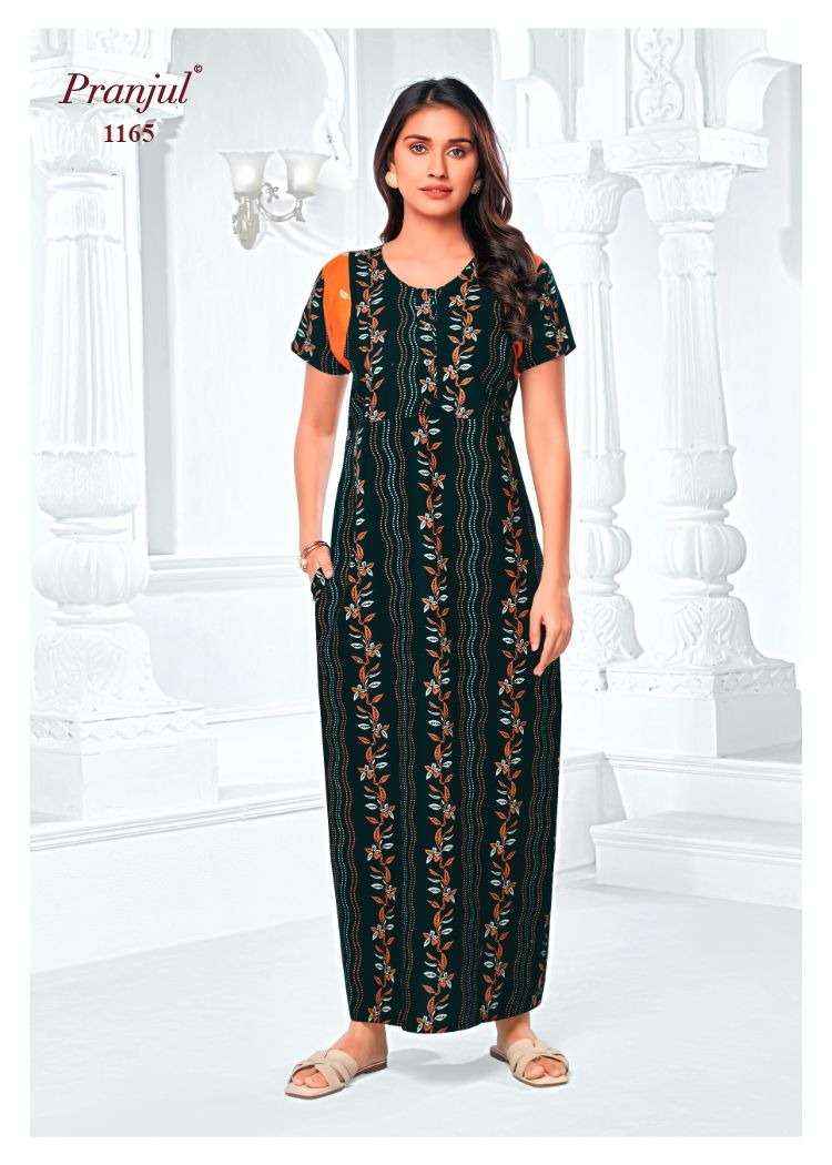 Pranjul Pragati Vol 11 Pure Cotton Nighty Surat Wholesaler  ( 30 Pcs Catalogue )