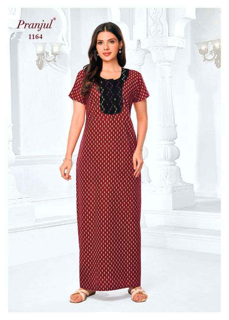 Pranjul Pragati Vol 11 Pure Cotton Nighty Surat Wholesaler  ( 30 Pcs Catalogue )