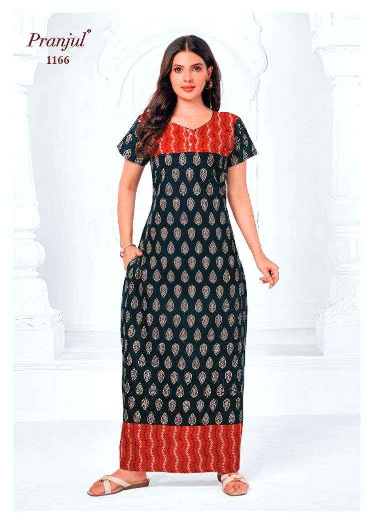 Pranjul Pragati Vol 11 Pure Cotton Nighty Surat Wholesaler  ( 30 Pcs Catalogue )