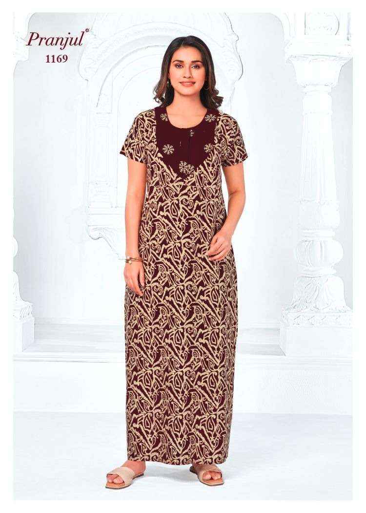 Pranjul Pragati Vol 11 Pure Cotton Nighty Surat Wholesaler  ( 30 Pcs Catalogue )