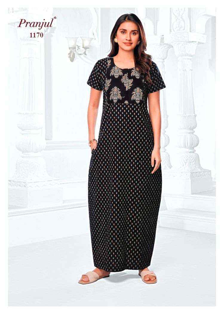 Pranjul Pragati Vol 11 Pure Cotton Nighty Surat Wholesaler  ( 30 Pcs Catalogue )