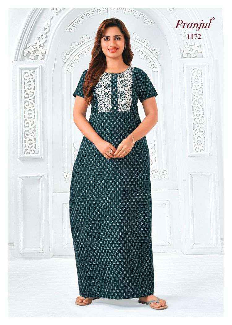 Pranjul Pragati Vol 11 Pure Cotton Nighty Surat Wholesaler  ( 30 Pcs Catalogue )