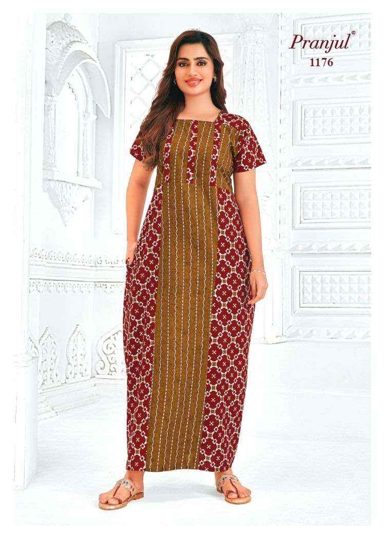 Pranjul Pragati Vol 11 Pure Cotton Nighty Surat Wholesaler  ( 30 Pcs Catalogue )