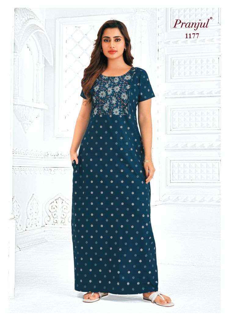 Pranjul Pragati Vol 11 Pure Cotton Nighty Surat Wholesaler  ( 30 Pcs Catalogue )
