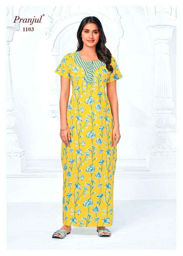 Pranjul Pragati Vol 11 Pure Cotton Nighty Surat Wholesaler  ( 30 Pcs Catalogue )