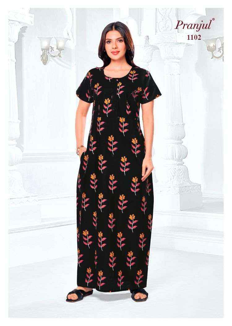 Pranjul Pragati Vol 11 Pure Cotton Nighty Surat Wholesaler  ( 30 Pcs Catalogue )