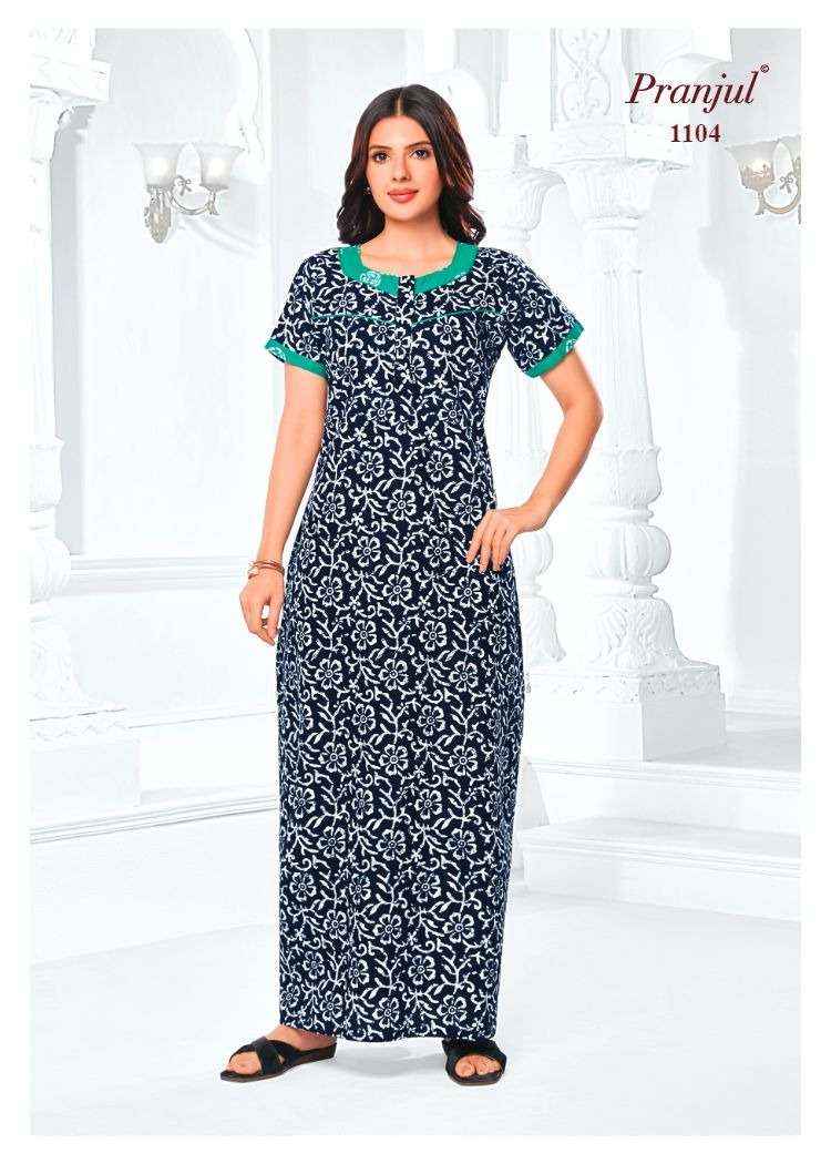 Pranjul Pragati Vol 11 Pure Cotton Nighty Surat Wholesaler  ( 30 Pcs Catalogue )