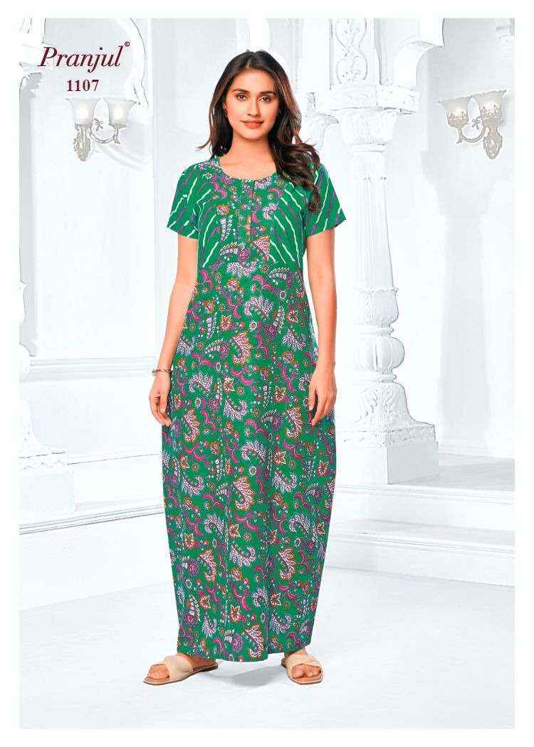 Pranjul Pragati Vol 11 Pure Cotton Nighty Surat Wholesaler  ( 30 Pcs Catalogue )