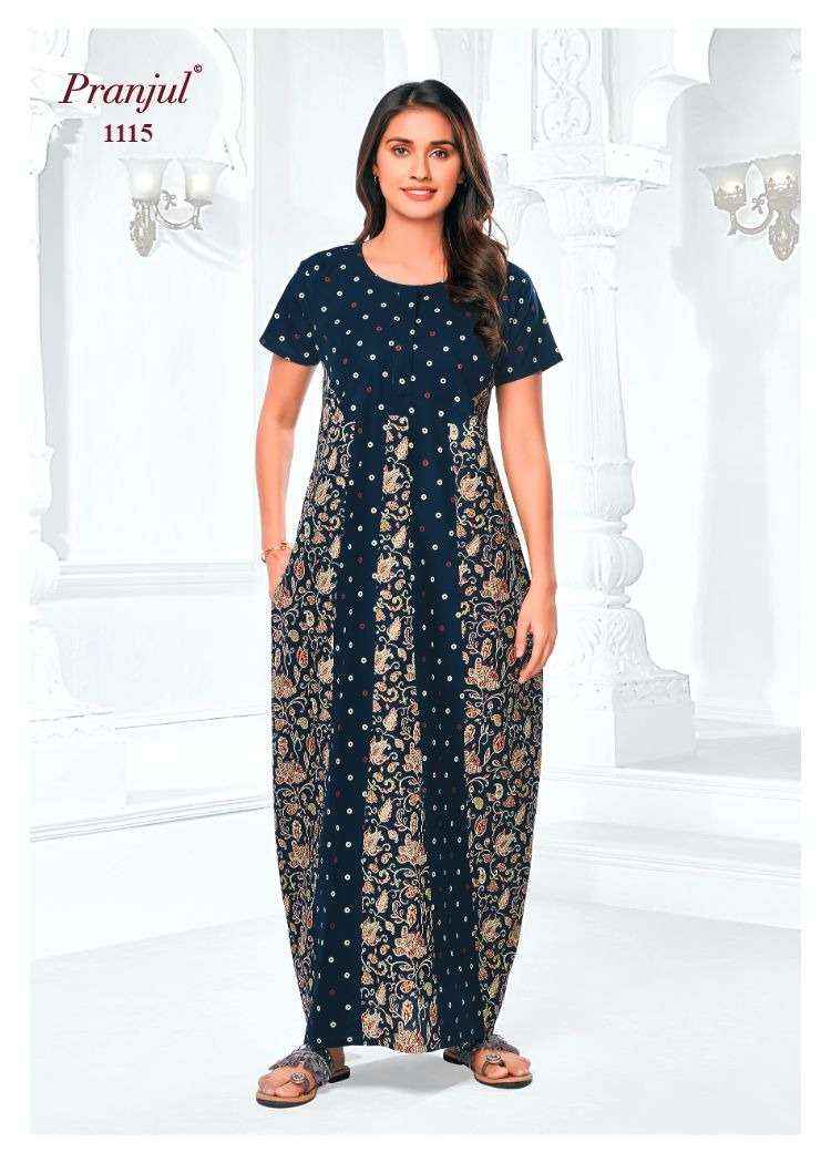 Pranjul Pragati Vol 11 Pure Cotton Nighty Surat Wholesaler  ( 30 Pcs Catalogue )