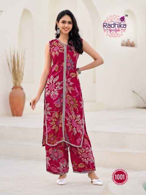 Radhika Lifestyle Evergreen Vol-1 Rayon Kurti With Plazzo Wholesale Price (8 pcs Catalogue)