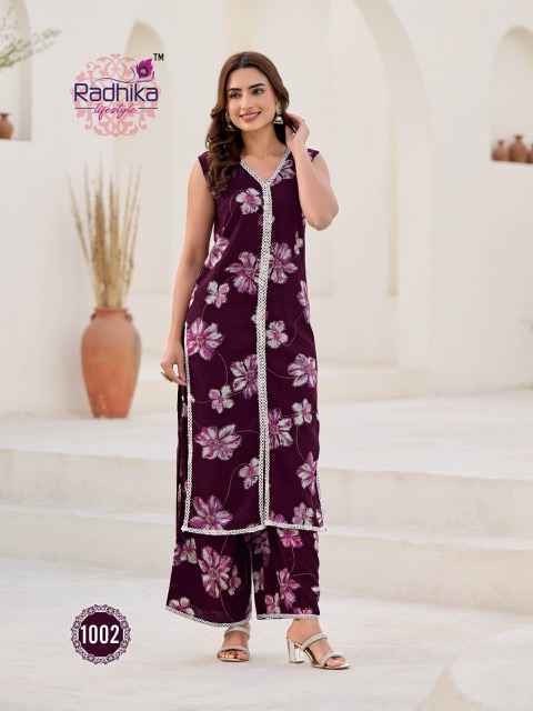 Radhika Lifestyle Evergreen Vol-1 Rayon Kurti With Plazzo Wholesale Price (8 pcs Catalogue)