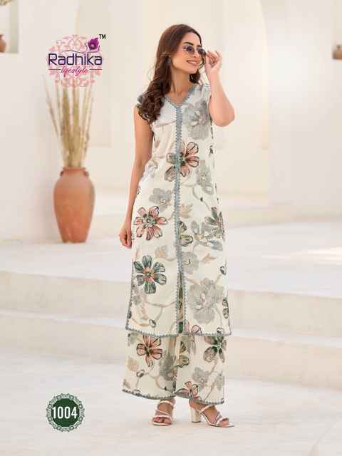 Radhika Lifestyle Evergreen Vol-1 Rayon Kurti With Plazzo Wholesale Price (8 pcs Catalogue)