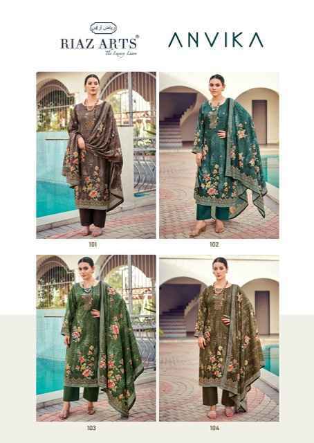 Riaz Arts Anvika Cotton Dress Material - Wholesale Market Surat (4 pcs Catalogue)