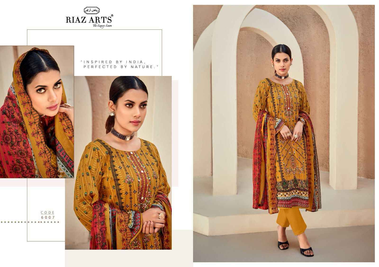 Riaz Arts Bin Saeed Vol-6 Cotton Salwar Kameez  (8 pcs Catalogue)