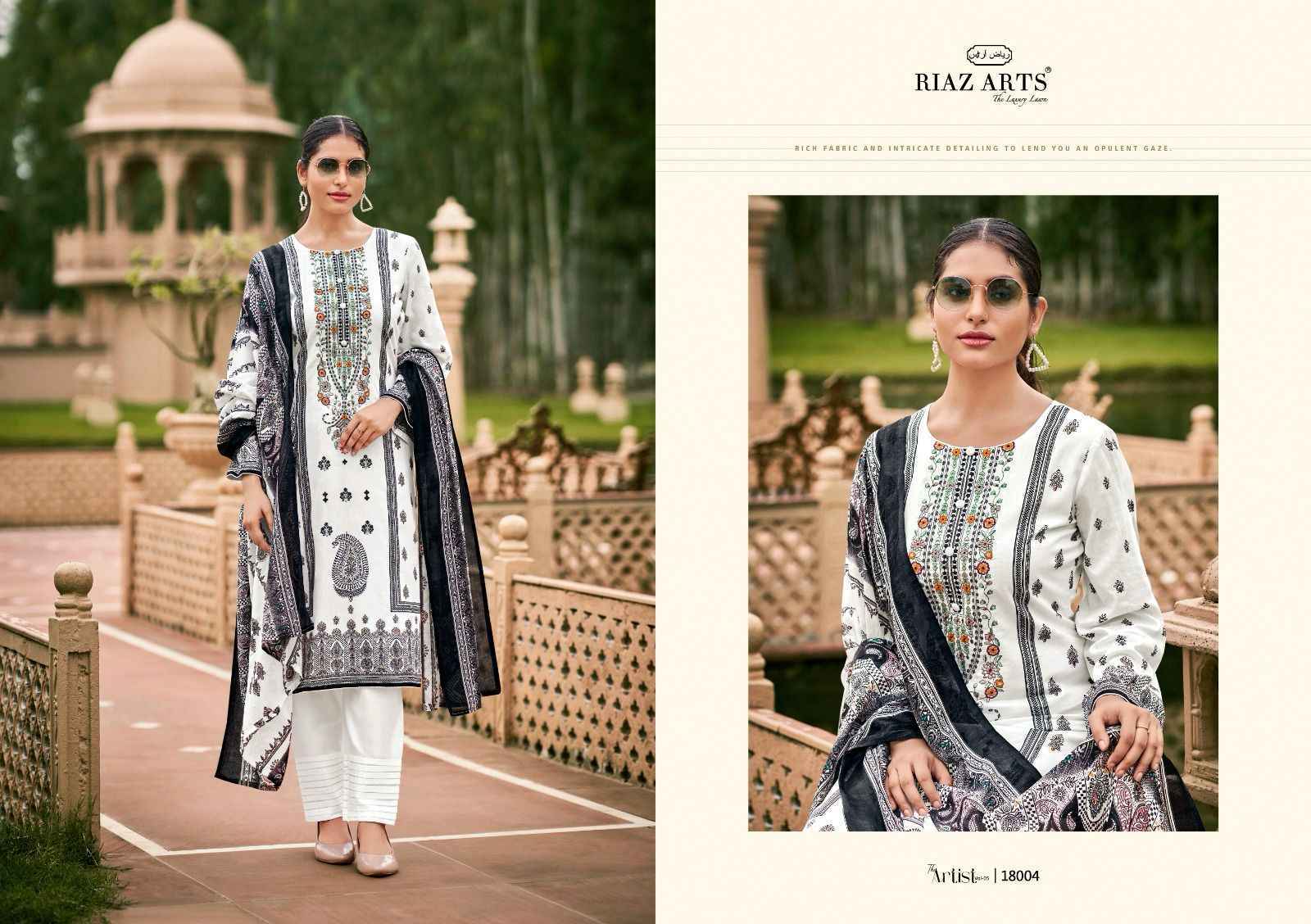 Riaz Arts The Artist Vol 5 Suits Wholesale  Lawn Cotton Dress Material ( 8 pcs Catalogue )