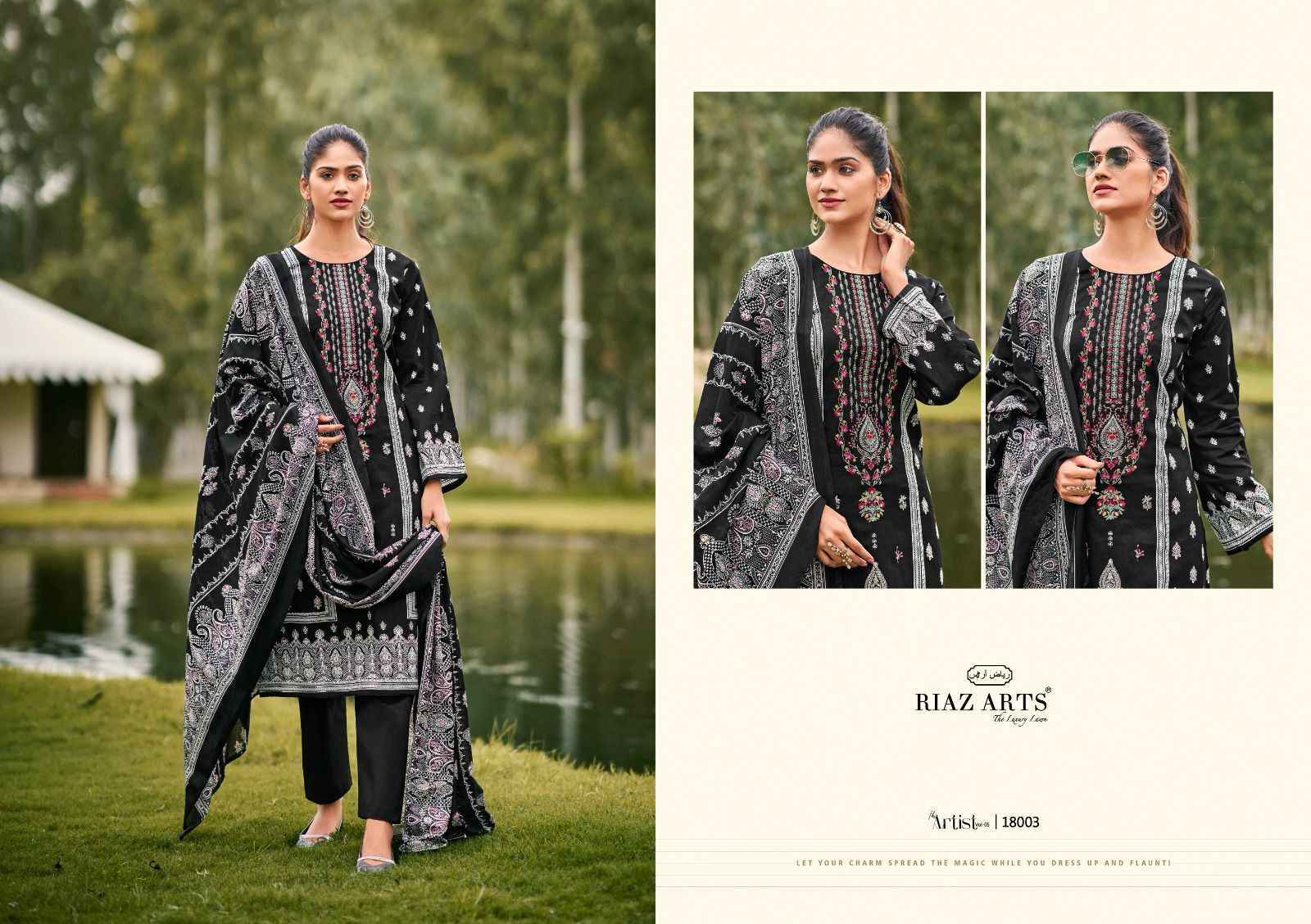 Riaz Arts The Artist Vol 5 Suits Wholesale  Lawn Cotton Dress Material ( 8 pcs Catalogue )