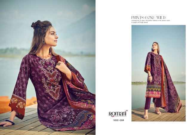 Romani Aarzu Vol-15 Cotton Dress Material wholesale Price (8 pcs Catalogue)