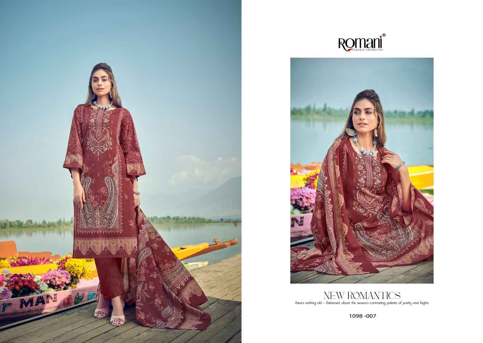 Romani Aarzu Vol-15 Cotton Dress Material wholesale Price (8 pcs Catalogue)