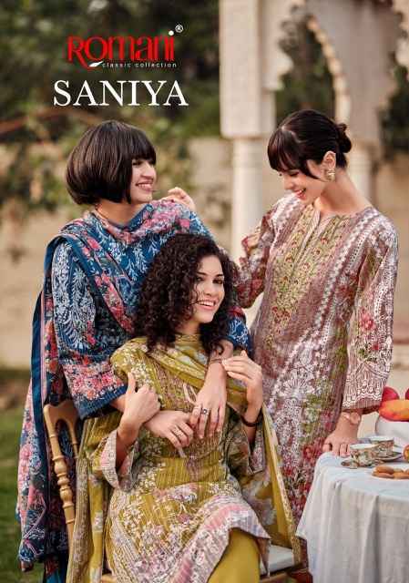 Romani Saniya Cotton Dress Material Wholesale Price ( 8 pcs Catalogue )