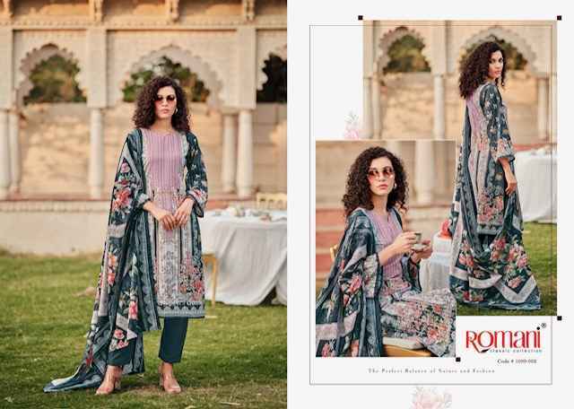 Romani Saniya Cotton Dress Material Wholesale Price ( 8 pcs Catalogue )