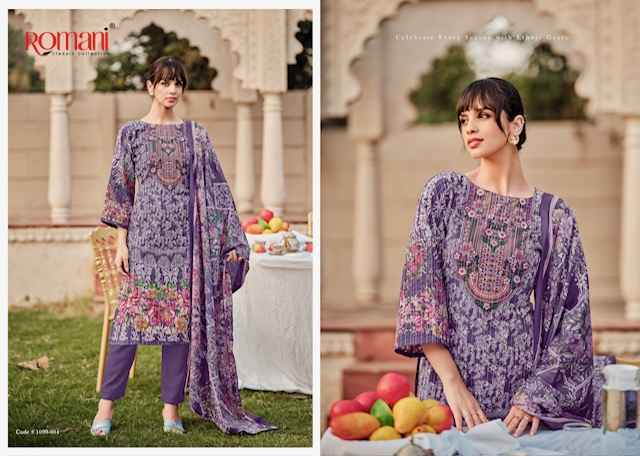 Romani Saniya Cotton Dress Material Wholesale Price ( 8 pcs Catalogue )