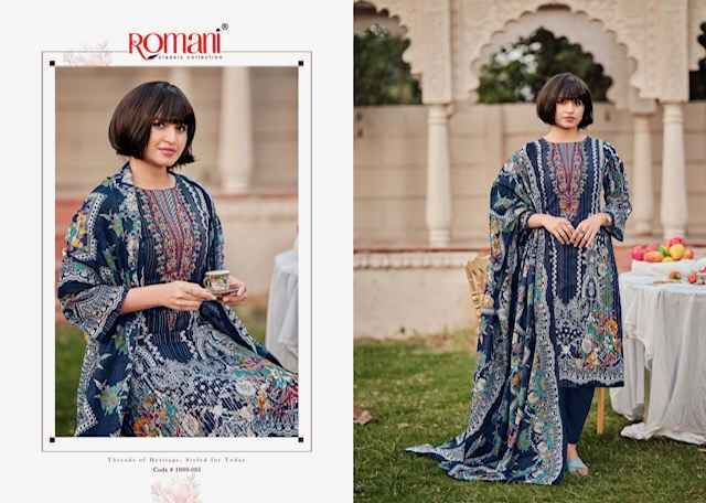 Romani Saniya Cotton Dress Material Wholesale Price ( 8 pcs Catalogue )