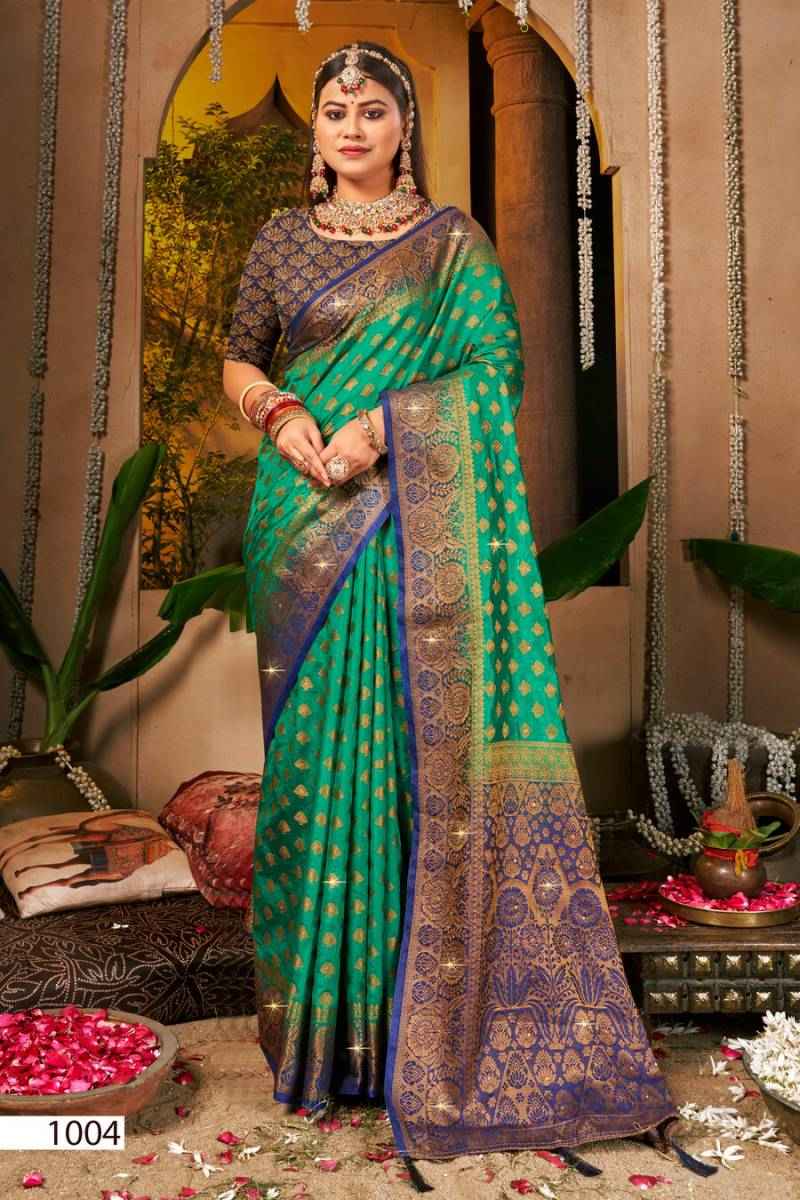 Saroj Vrindavan Dola Saroski Vol 1 Dola Silk Saree ( 6 Pcs Catalogue )