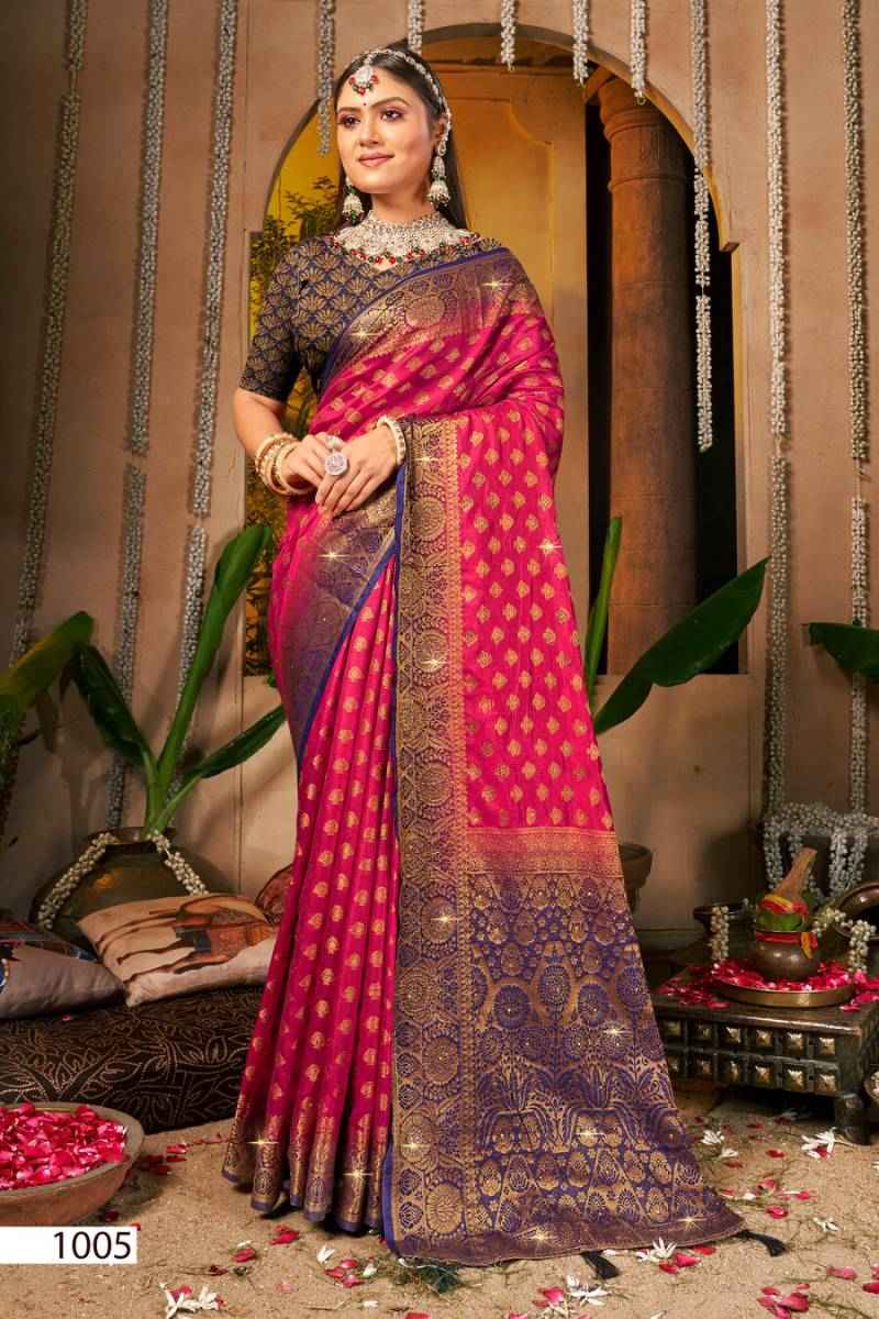 Saroj Vrindavan Dola Saroski Vol 1 Dola Silk Saree ( 6 Pcs Catalogue )