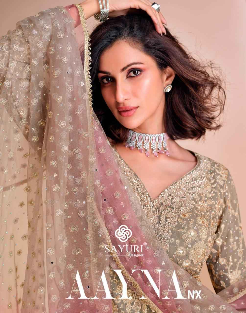 Sayuri Designer Aayna Nx Readumade Georgette Suit Wholesale Price ( 2 Pcs Catalog )