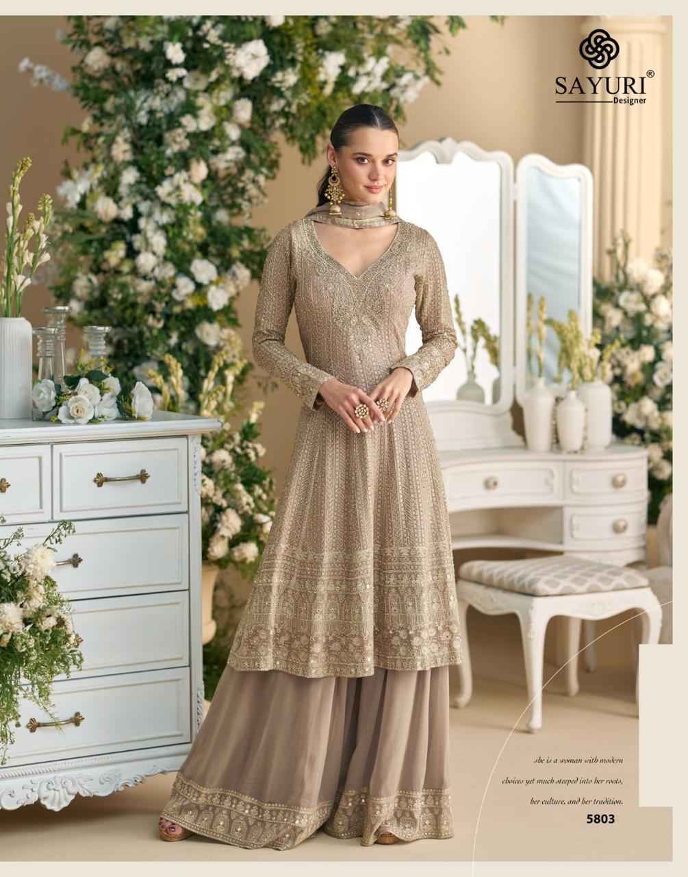 Sayuri Designer Virasat Readymade Georgette Suit Wholesale Price ( 3 Pcs Catalog )