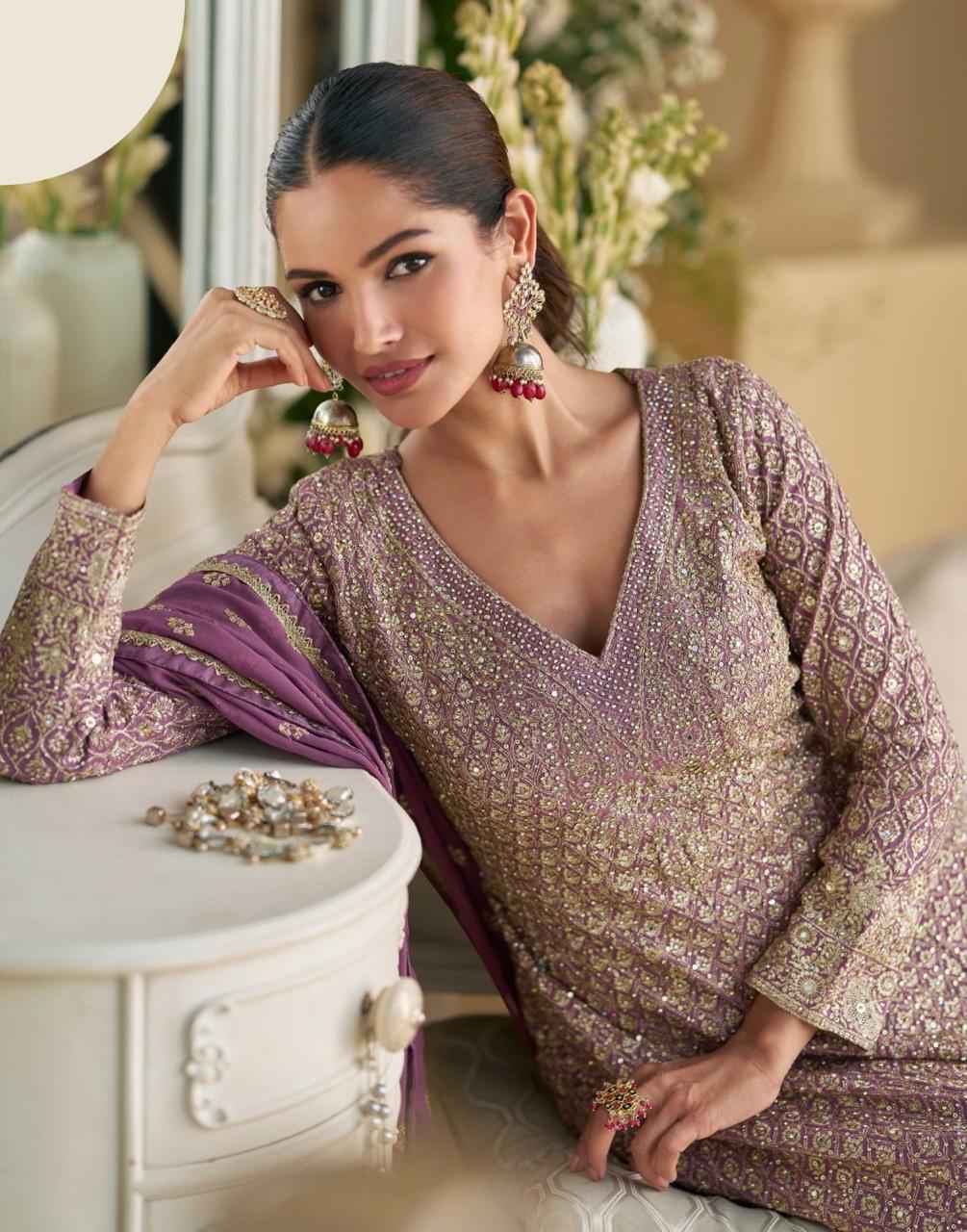 Sayuri Designer Virasat Readymade Georgette Suit Wholesale Price ( 3 Pcs Catalog )