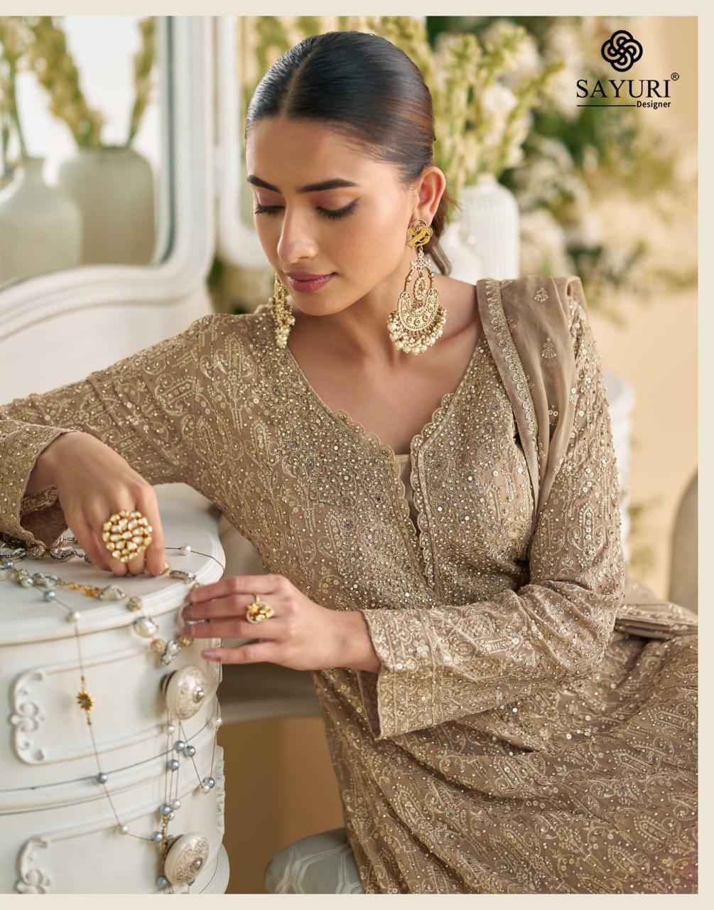 Sayuri Designer Virasat Readymade Georgette Suit Wholesale Price ( 3 Pcs Catalog )