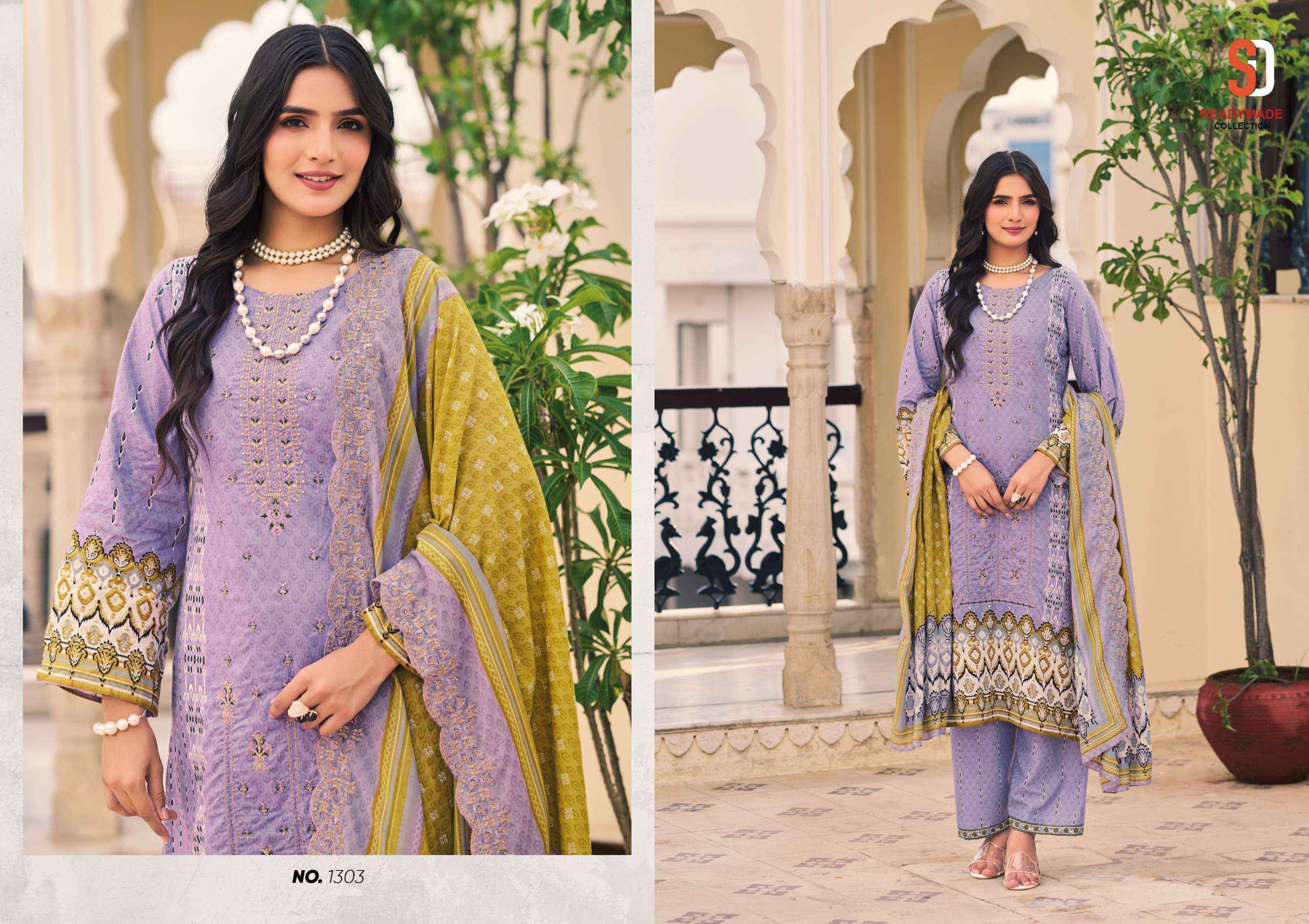 Shraddha Designer Bin Saeed Vol 13 Readymade Cotton suits ( 8 pcs Catalogue )