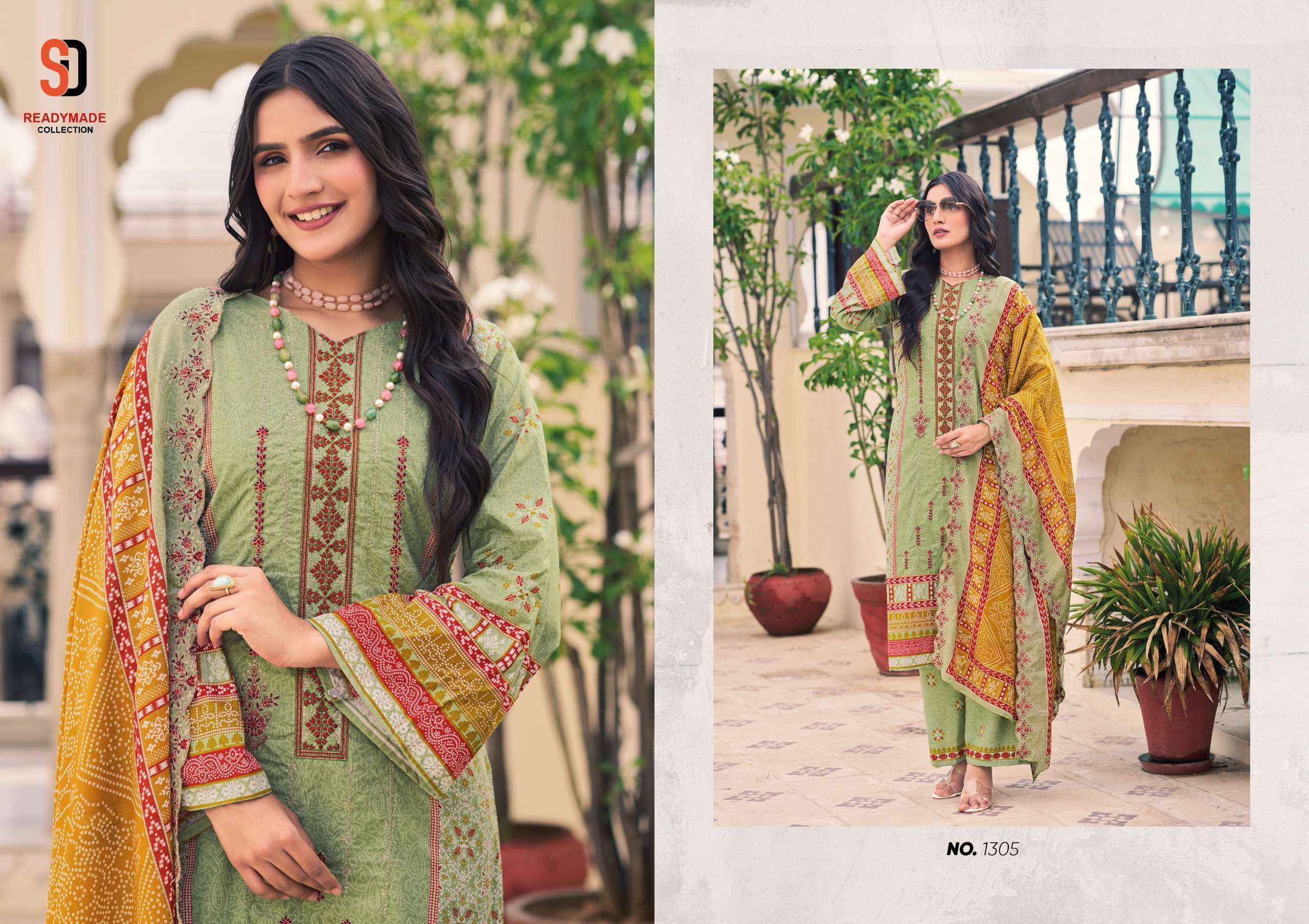 Shraddha Designer Bin Saeed Vol 13 Readymade Cotton suits ( 8 pcs Catalogue )