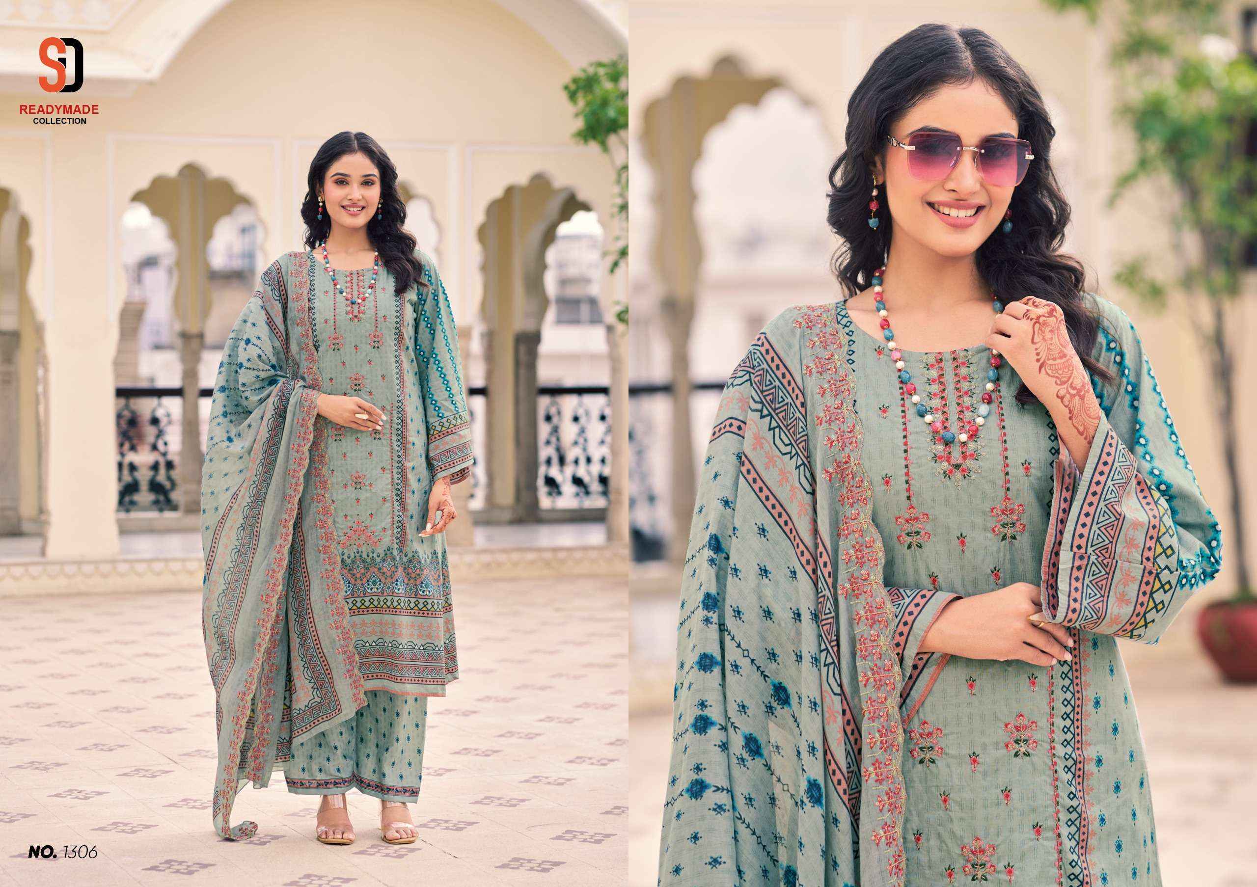Shraddha Designer Bin Saeed Vol 13 Readymade Cotton suits ( 8 pcs Catalogue )