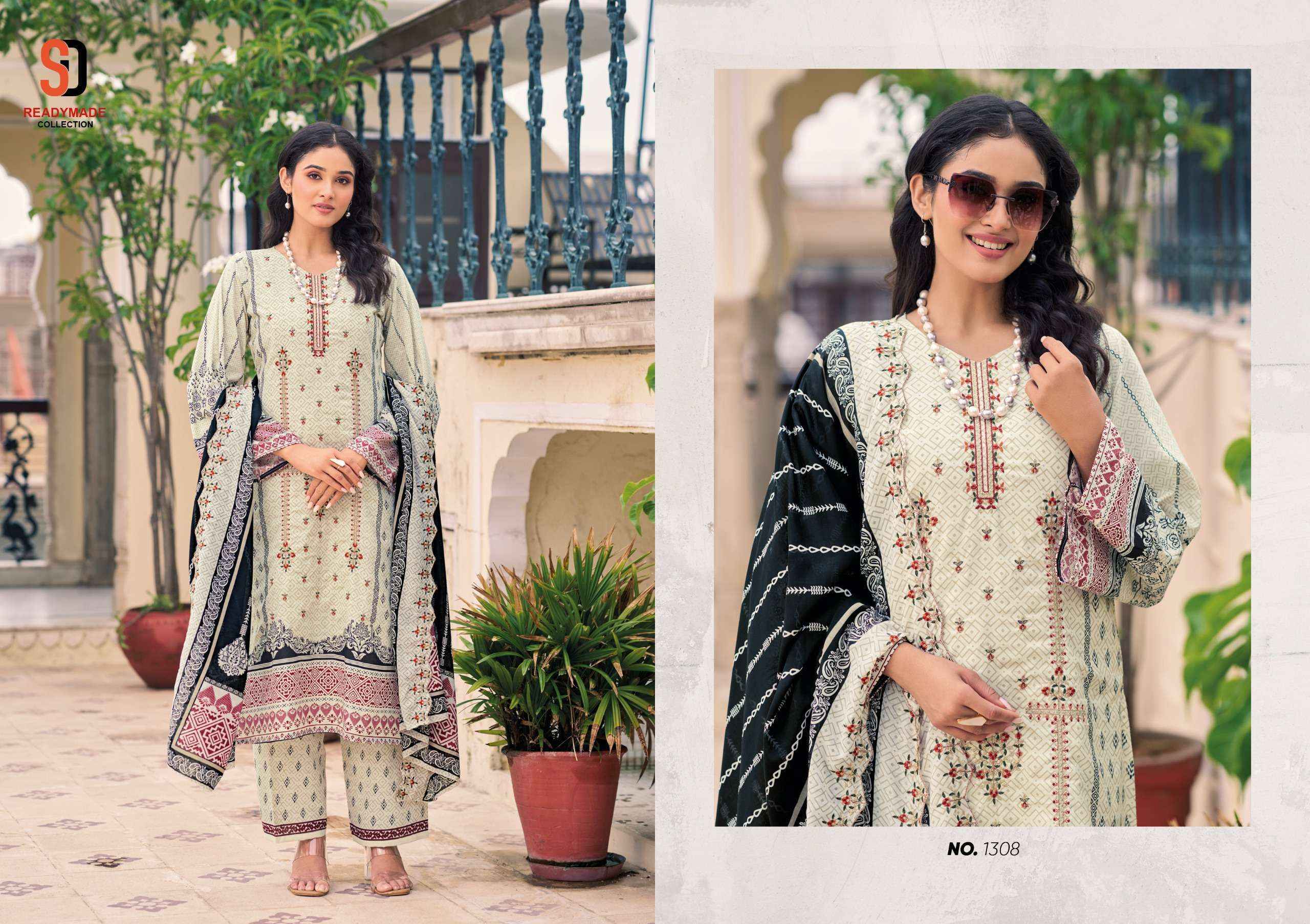 Shraddha Designer Bin Saeed Vol 13 Readymade Cotton suits ( 8 pcs Catalogue )