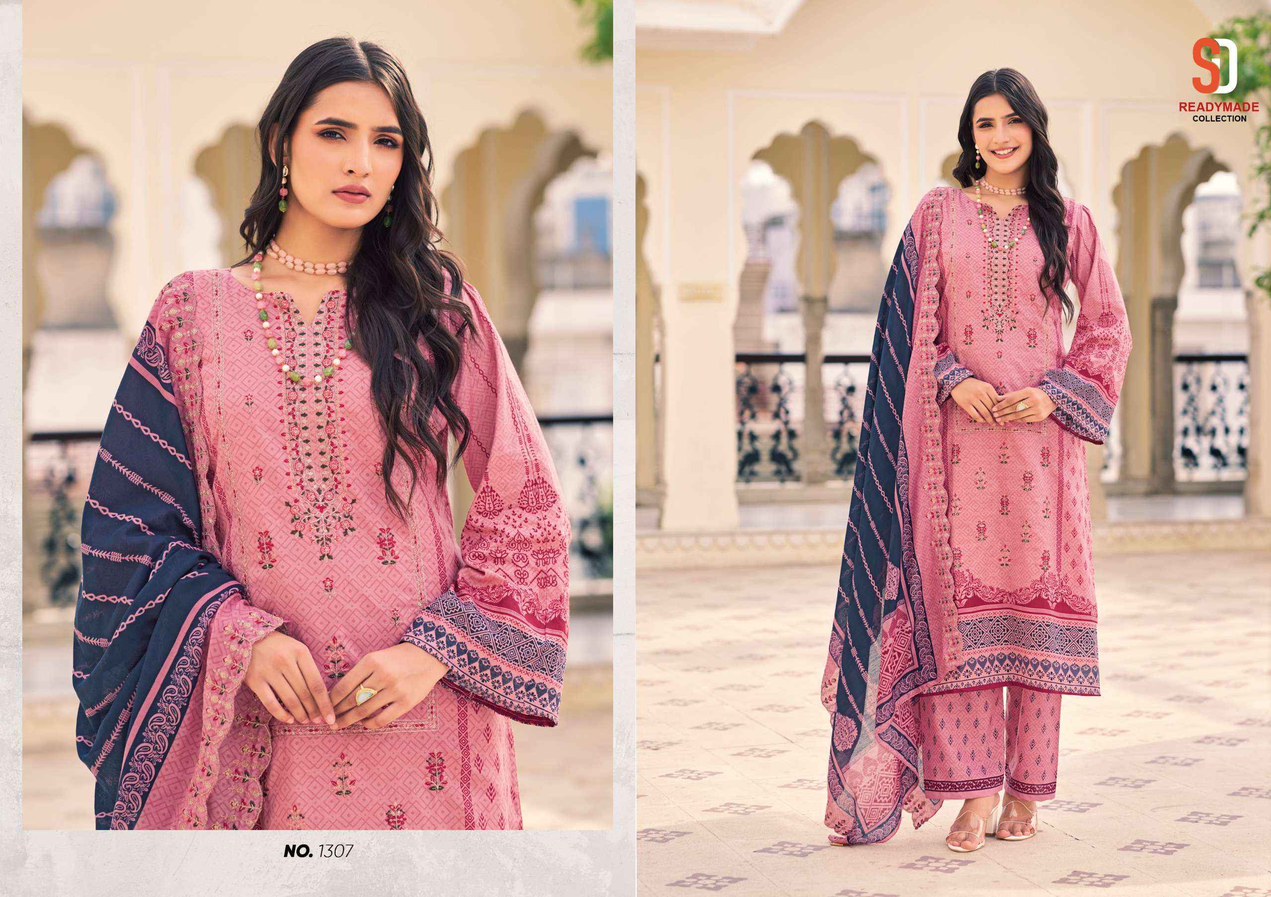 Shraddha Designer Bin Saeed Vol 13 Readymade Cotton suits ( 8 pcs Catalogue )