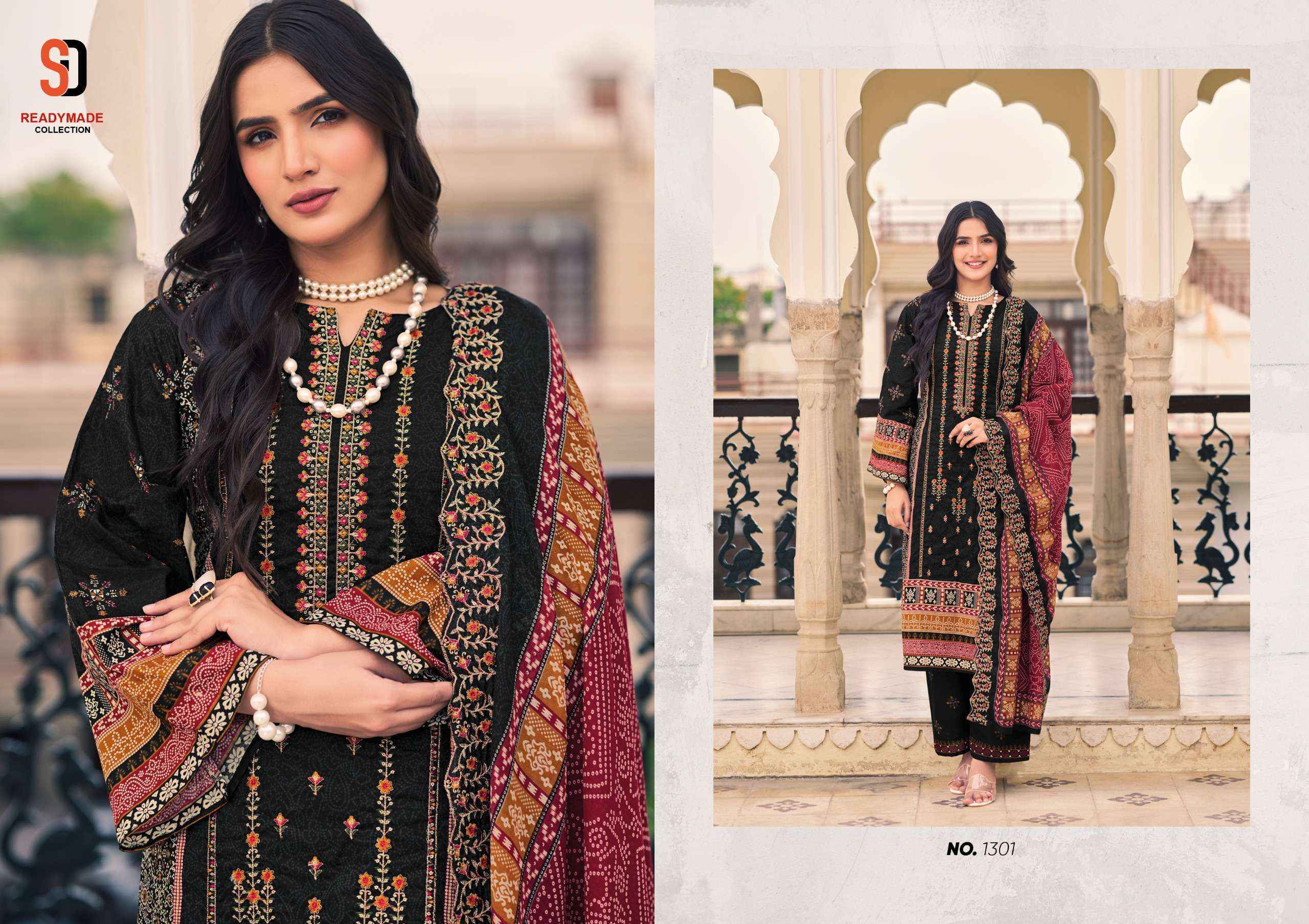 Shraddha Designer Bin Saeed Vol 13 Readymade Cotton suits ( 8 pcs Catalogue )
