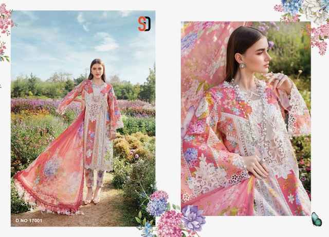 Shraddha Designer M Print Vol 17 Pakistani Lawn Cotton Dress Material ( 4 pcs Catalogue )