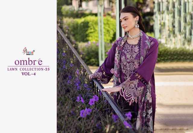 Shree Fabs Ombre 25 Vol 4 Cotton Dress Material - Wholesale Factory (7 pcs Catalogue)