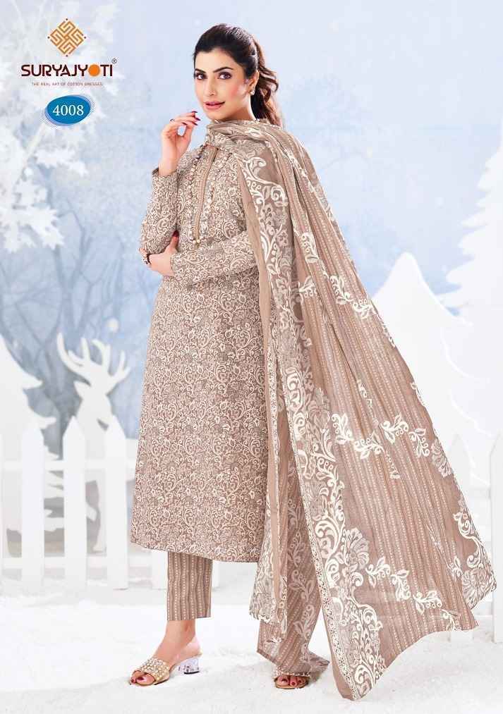 Suryajyoti Ice Look Vol 4 Cotton Salwar Kameez Wholesale Price ( 8 Pcs Catalog )