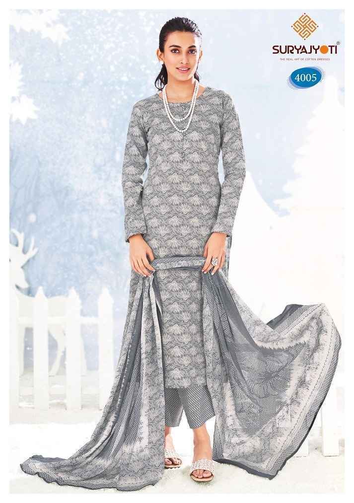 Suryajyoti Ice Look Vol 4 Cotton Salwar Kameez Wholesale Price ( 8 Pcs Catalog )