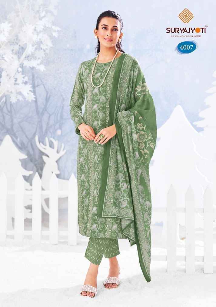 Suryajyoti Ice Look Vol 4 Cotton Salwar Kameez Wholesale Price ( 8 Pcs Catalog )