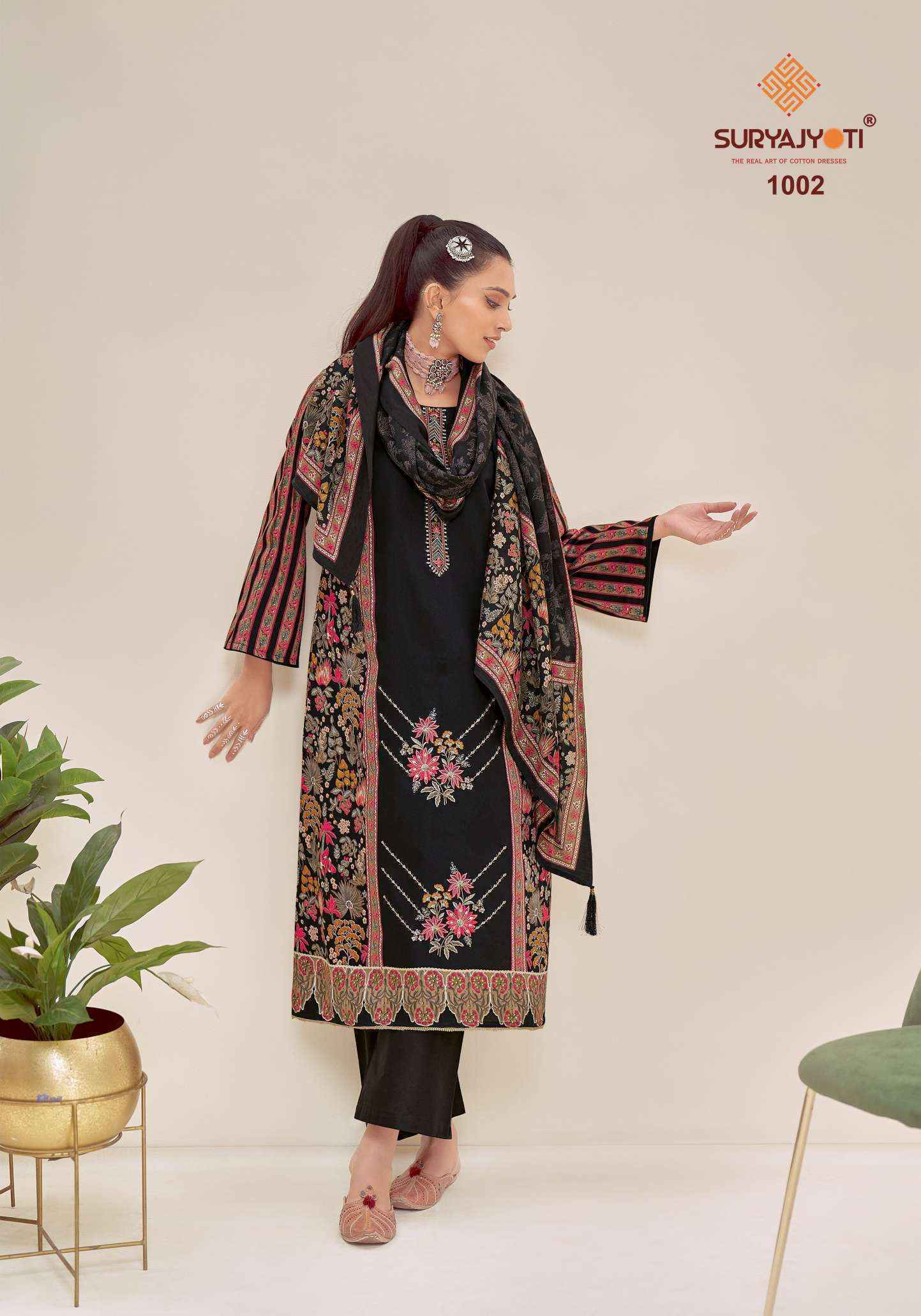 Suryajyoti Kaamini Vol-1 - Jam Satin Dress Material Wholesale Price (6 pcs Catalogue)