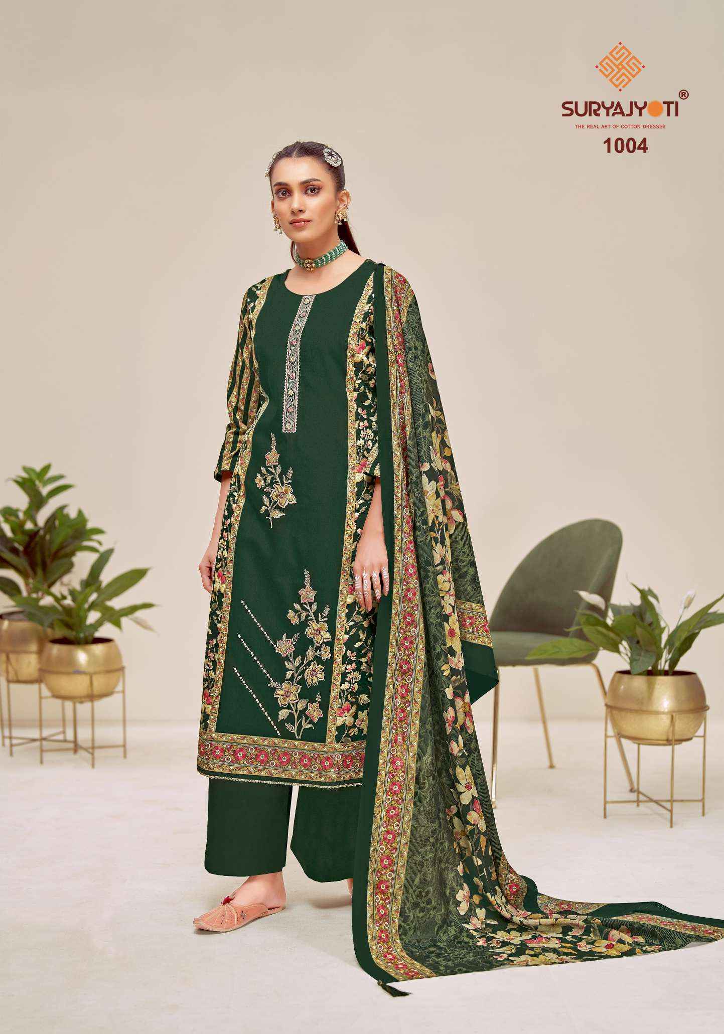 Suryajyoti Kaamini Vol-1 - Jam Satin Dress Material Wholesale Price (6 pcs Catalogue)
