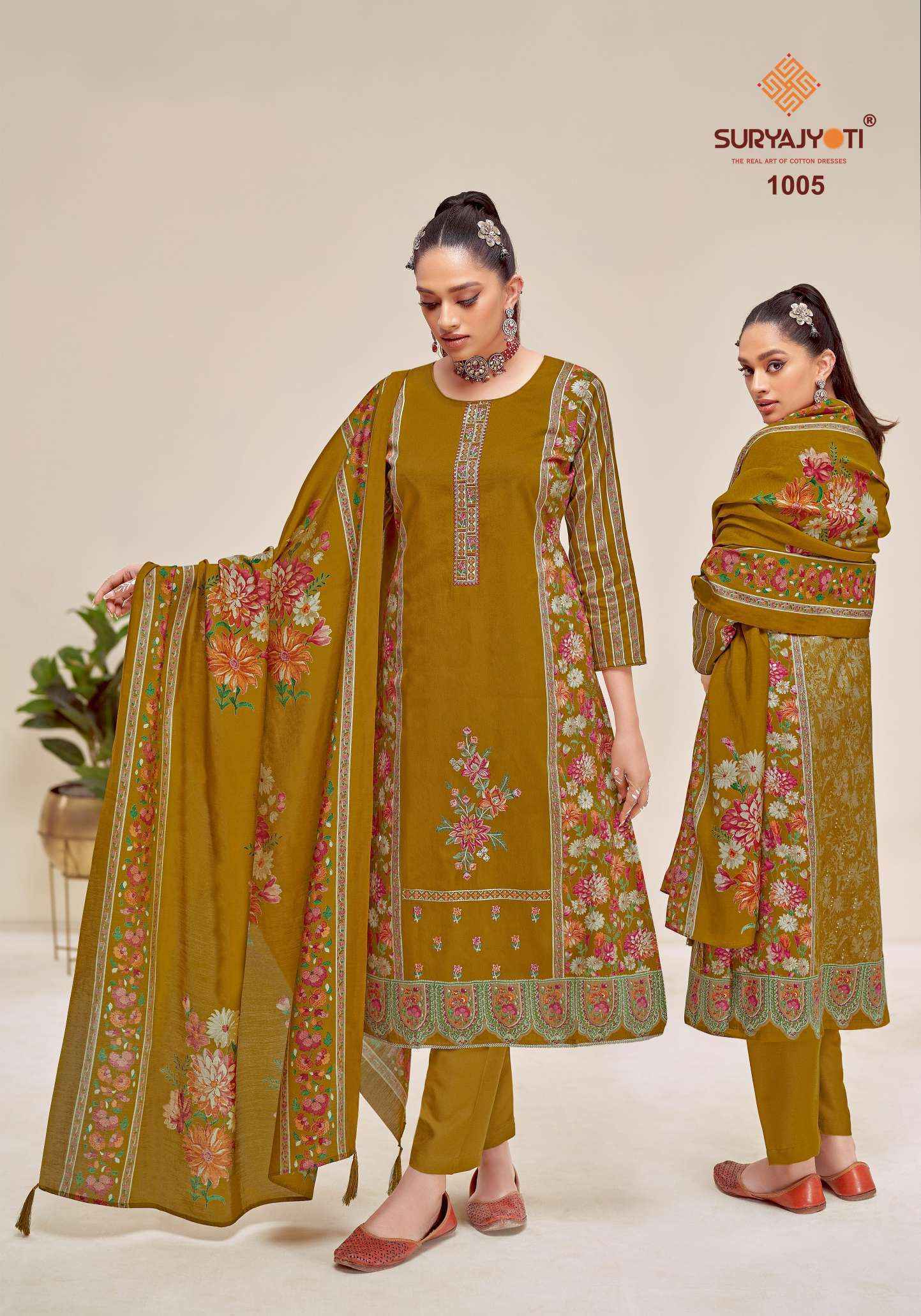 Suryajyoti Kaamini Vol-1 - Jam Satin Dress Material Wholesale Price (6 pcs Catalogue)