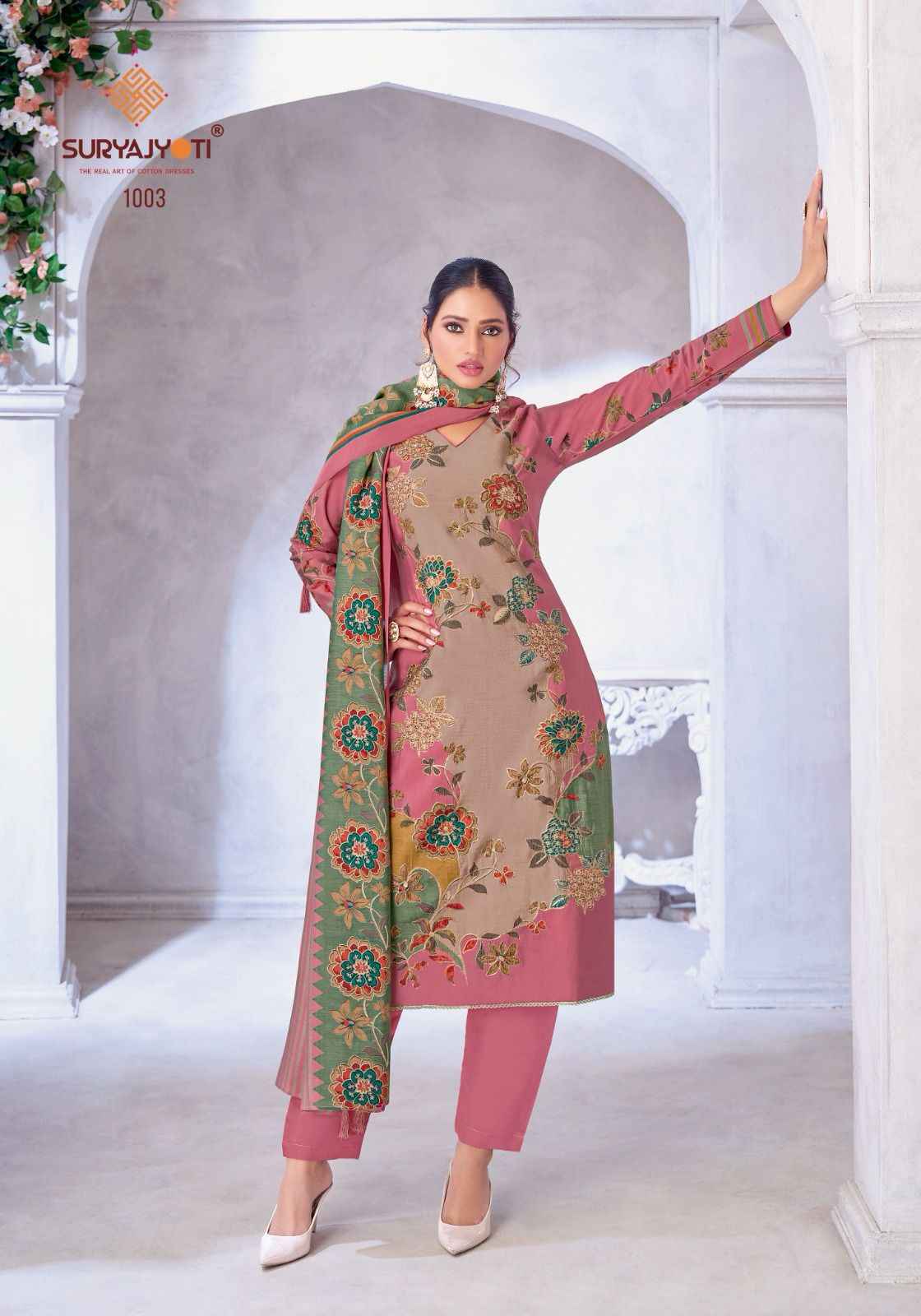 Suryajyoti Kareena Vol 1 Cotton Salwar Kameez Wholesale Price ( 6 Pcs Catalog )